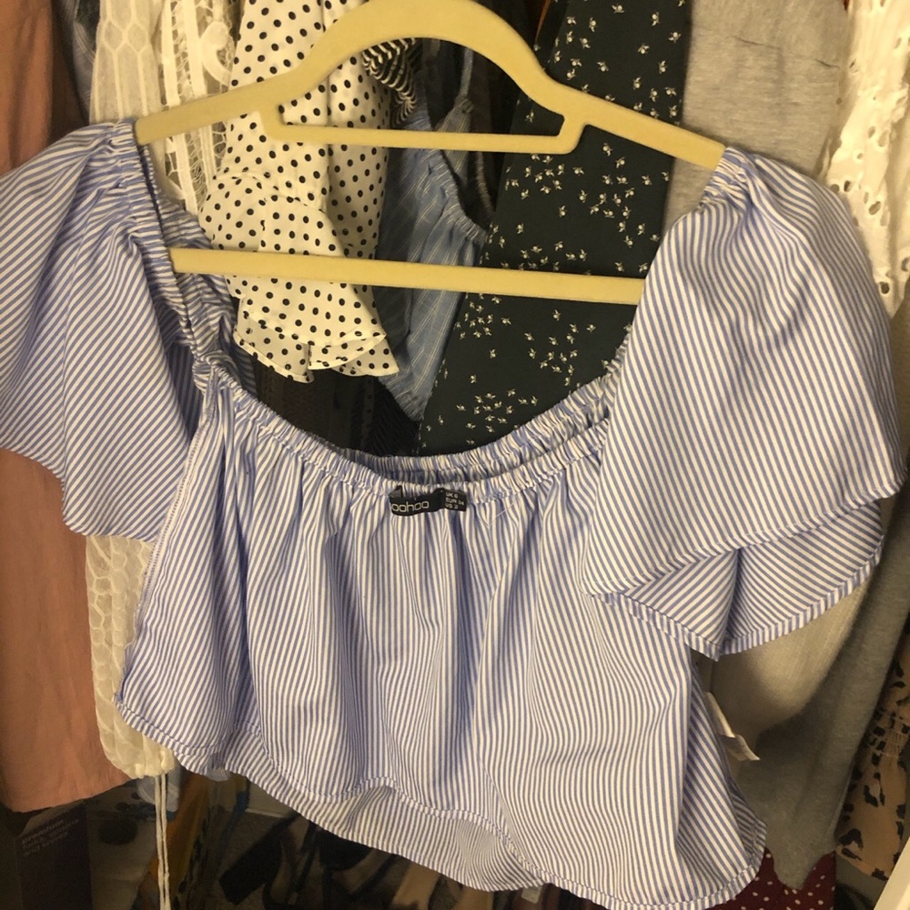 off the shoulder crop top